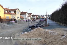 Na Krkoškově ulici platí uzavírka, řidiči neprojedou