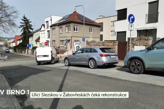 Ulici Slezskou v Žabovřeskách čeká rekonstrukce