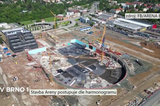 Stavba Areny postupuje dle harmonogramu