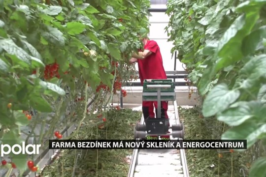 Farma Bezdínek otevřela nový skleník a energocentrum