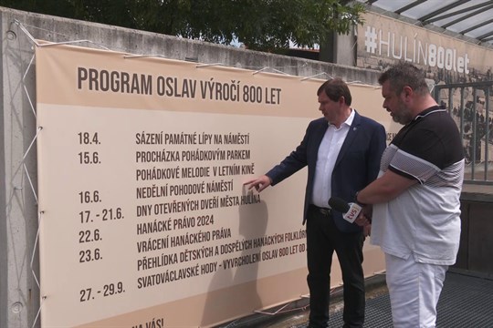 Hlavní část oslav 800 let Hulína proběhne ve druhé polovině června