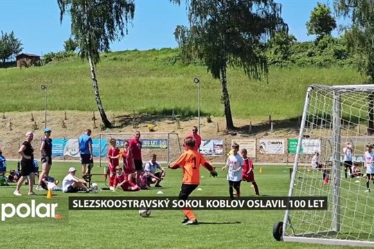 Slezskoostravský Sokol Koblov oslavil 100 let, na programu bylo několik utkání i udílení cen