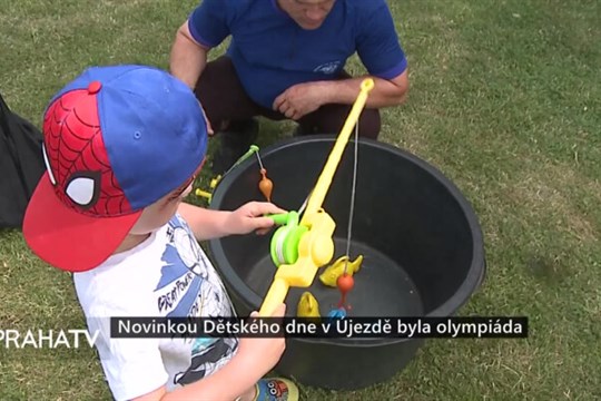Novinkou Dětského dne v Újezdě byla olympiáda