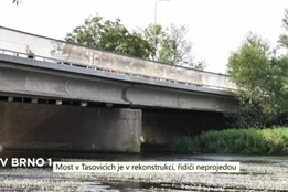 Most v Tasovicích je v rekonstrukci, řidiči neprojedou