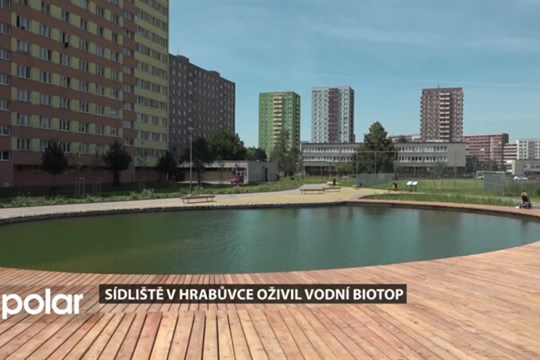 Sídliště v Ostravě-Hrabůvce oživil vodní biotop