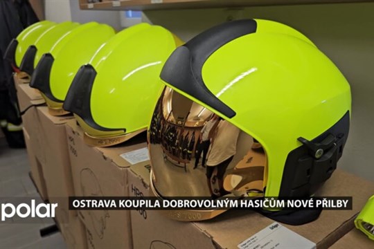 Ostrava koupila dobrovolným hasičům nové přilby. Použila peníze z pokut