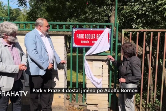 Park v Praze 4 dostal jméno po Adolfu Bornovi