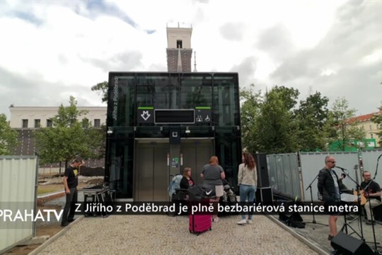 Z Jiřího z Poděbrad je plně bezbariérová stanice metra