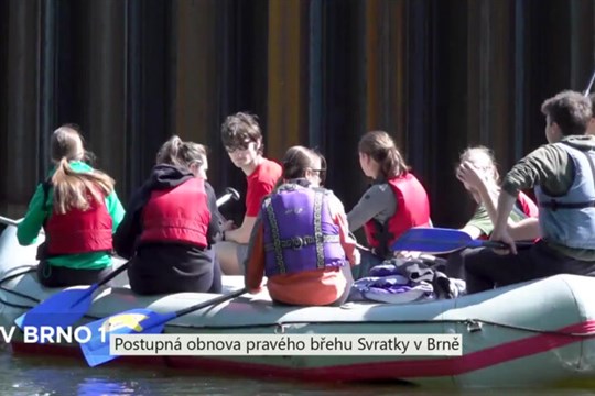 Postupná obnova pravého břehu Svratky v Brně