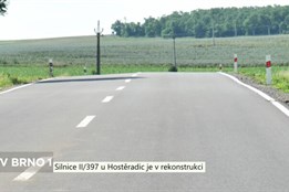 Silnice II/397 u Hostěradic je v rekonstrukci