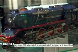 Výstava 300 vlakových a tramvajových souprav v Králově Poli