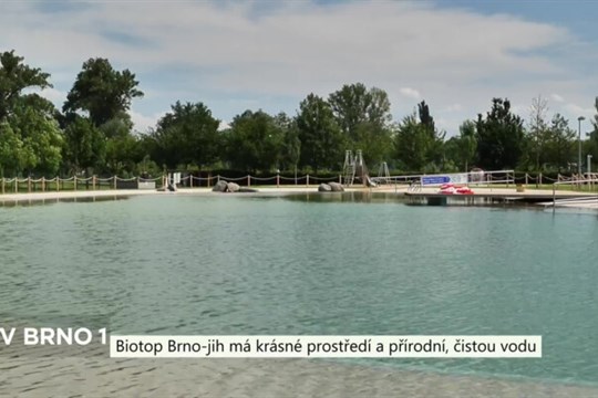 Biotop Brno-jih má krásné prostředí a přírodní, čistou vodu