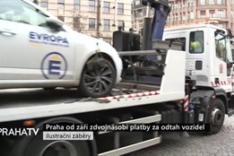 Praha od září zdvojnásobí platby za odtah vozidel