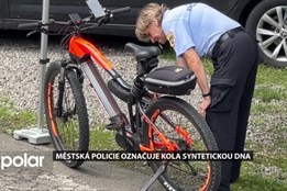 Městská policie označovala u slezskoostravské Loděnice kola syntetickou DNA, chrání je před krádeží