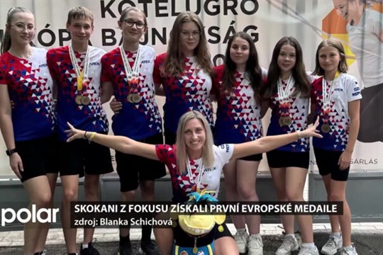 Skokani z Fokusu získali bronzové evropské medaile, i tu historicky první pro Českou republiku