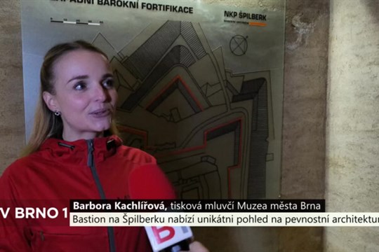 Bastion na Špilberku nabízí zcela unikátni pohled na pevnostní architekturu