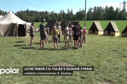 Stanový tábor T. O. Tulák Bruntál v Dlouhé Stráni má již dlouhou tradici