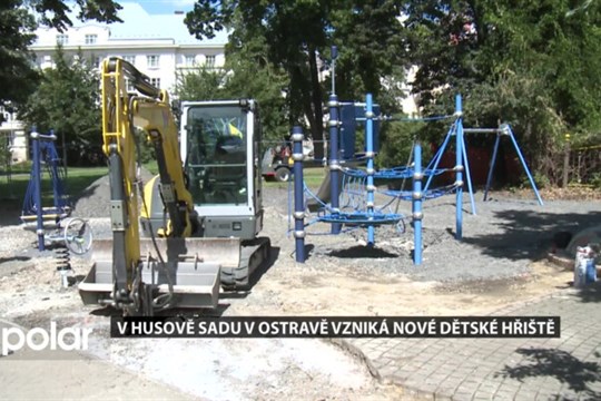 V Husově sadu v Ostravě vzniká nové dětské hřiště