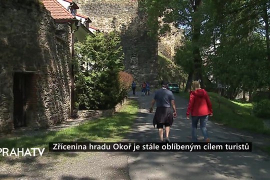 Zřícenina hradu Okoř je stále oblíbeným cílem turistů