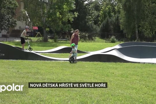 Workout a Pumptrack – ve Světlé Hoře vybudovali dvě nová dětská hřiště