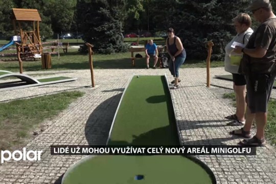 Lidé v Havířově už mohou využívat celý nový areál minigolfu