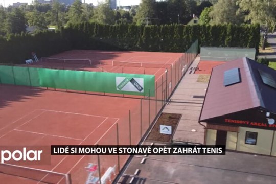 Obnovené tenisové kurty ve Stonavě jsou připraveny přivítat sportovce