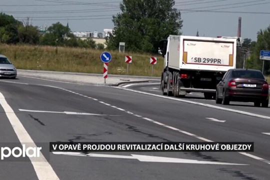 V Opavě projdou revitalizací nedávno dokončené kruhové objezdy na příjezdu z Ostravy a v Kylešovicích