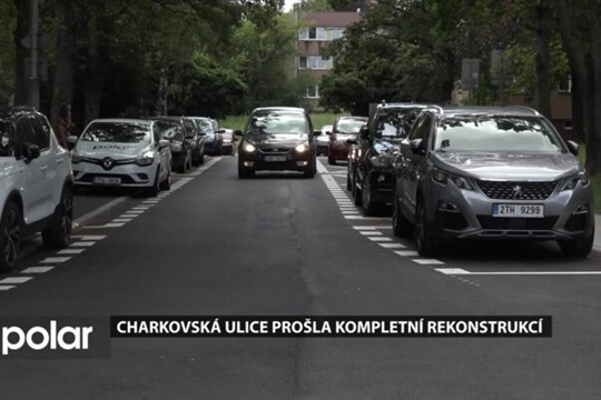 Charkovská ulice v Ostravě-Porubě je jako nová. Prošla kompletní rekonstrukcí