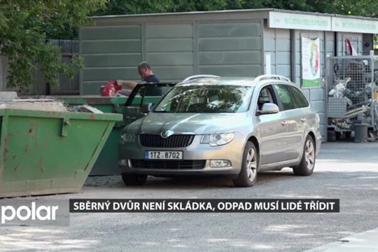 Sběrný dvůr není skládka, odpad musí lidé třídit