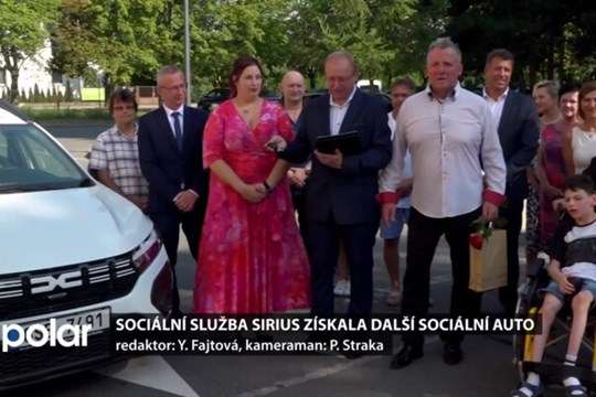 Sociální služba Sirius získala další sociální auto. Sloužit bude k převozu klientů na výlety jiné aktivity