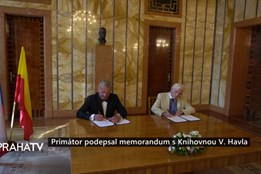 Primátor podepsal memorandum s knihovnou V. Havla