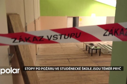 Stopy po požáru ve studénecké škole jsou téměř pryč,  2. září tu děti přivítají