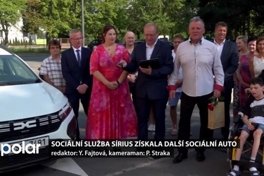 Opavská sociální služba Sírius získala další sociální automobil na převoz svých klientů