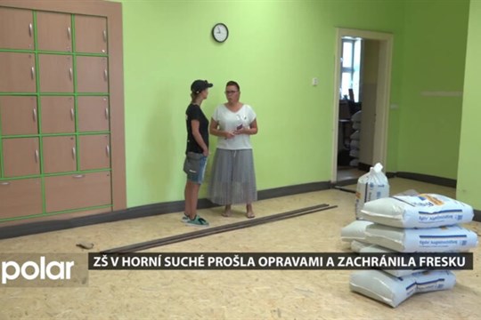 ZŠ v Horní Suché prošla opravami a zachránila fresku