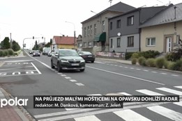 Na průjezd Malými Hošticemi dohlíží radar