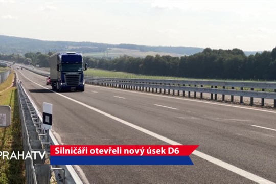 Silničáři otevřeli nový úsek D6