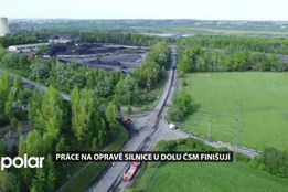 Práce na opravě silnice u Dolu ČSM finišují, křižovatka je již průjezdná