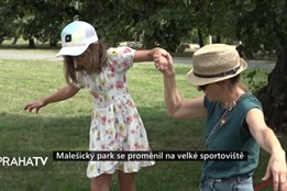 Malešický park se proměnil na velké sportoviště