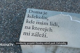 Umělecký projekt Ozvěny oživil park Zahrádky