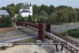 Šenov se dočkal cyklolávky. Pěší a cyklisté se bezpečně dostanou přes silnici I/11