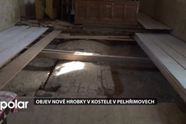 Při obnově kostela v zaniklých Pelhřimovech naši dobrovolníci velkou hrobku pod úrovní podlahy v centru