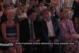 Praha 6 předala Čestná občanství a Ceny městské části