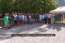 Praha 13 uspořádala tradiční turnaj v pétanque