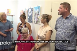 Knihovna vystavuje kresby Jitky Pospíšilové, vznikly v rámci sociální rehabilitace