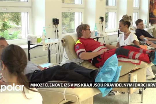 Složky IZS darovaly v Ostravě krev. Mnozí členové jsou pravidelní dárci