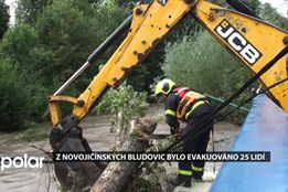 Z novojičínských Bludovic bylo evakuováno 25 lidí, Žilině pomohla protipovodňová zídka