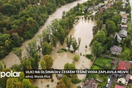 Ulici Na Olšinách v Českém Těšíně voda zaplavila nejvíc, lidé zjišťují škody