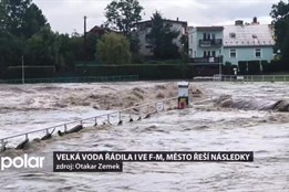 Velká voda řádila i ve Frýdku-Místku, město řeší následky