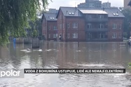 Voda z ulic Bohumína ustupuje, lidé začali odčerpávat vodu ze sklepů, schází jim elektřina