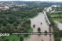 Havířovu nejvíce potíží způsobila řeka Lučina - shrnutí událostí